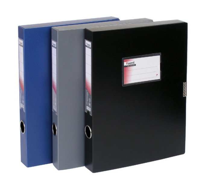 Папка-коробка Axent чорна 60 мм 1760-01-A А4